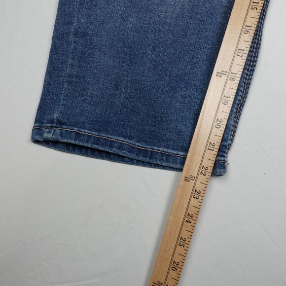 Seven 7 Luxe Jeans Women's Plus Size 24 Capris Blue Denim 5 Pocket Design - Picture 10 of 11